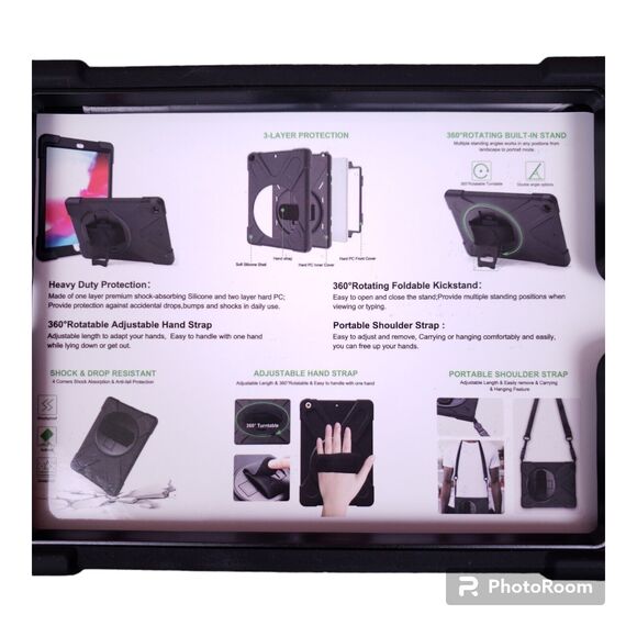 Pirate Series Tablet Case w/ Strap for iPad Mini 7.9 Heavy Duty Rugged NEW Black - Picture 4 of 4